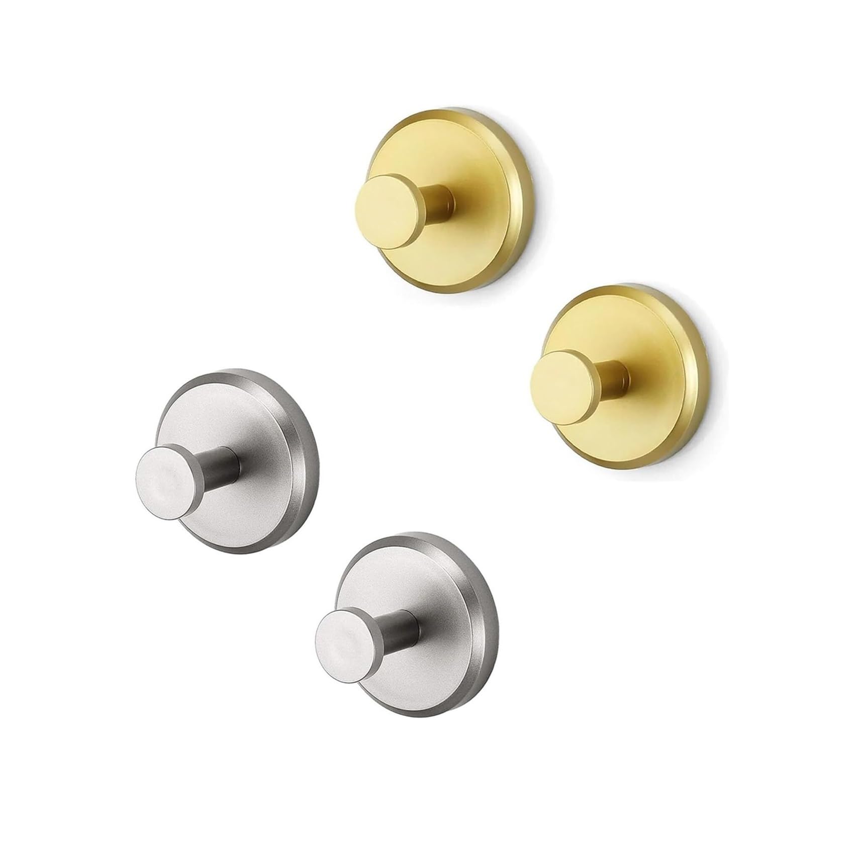 SOYON Luxehold Hooks, Suction Cup Hook, Luxehold No Drill Hooks Hearthcove, Stainless Steel Bathroom and Kitchen Hook, for Bathroom Glass Door(Color:8 Silver)