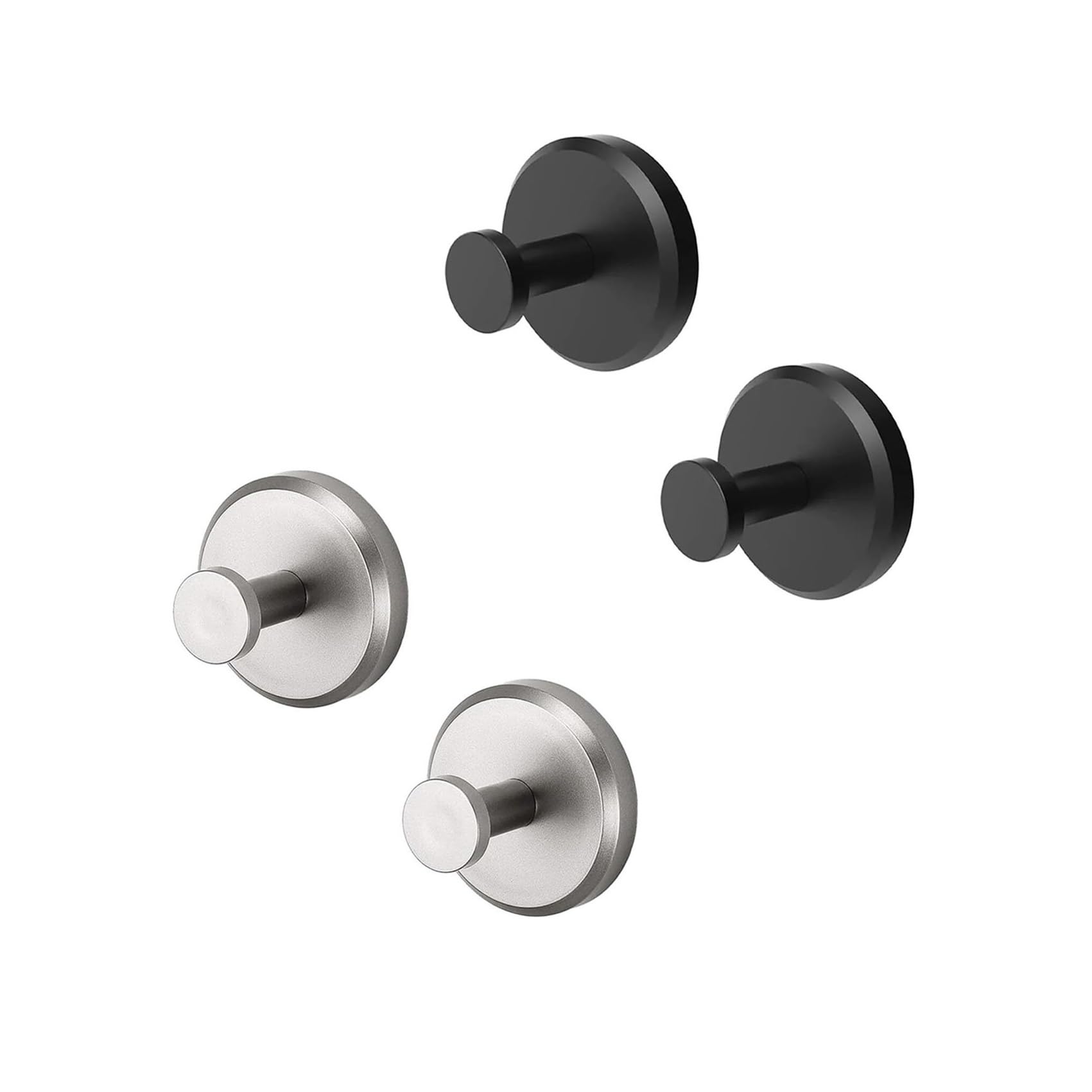 SOYON Luxehold Hooks, Suction Cup Hook, Luxehold No Drill Hooks Hearthcove, Stainless Steel Bathroom and Kitchen Hook, for Bathroom Glass Door(Color:8 Silver)