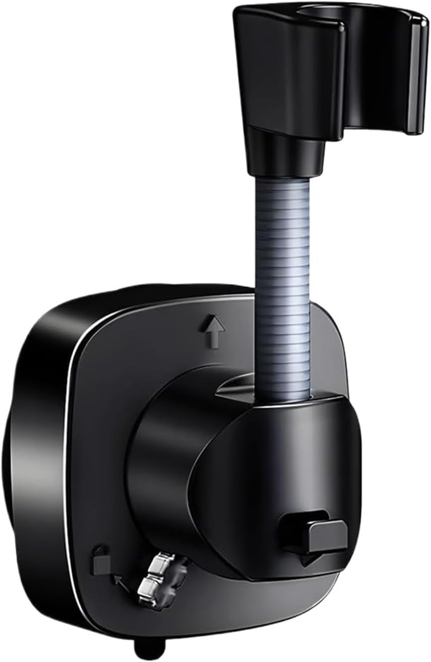1pcs Suction Cup Shower Holder with Hook(Black)