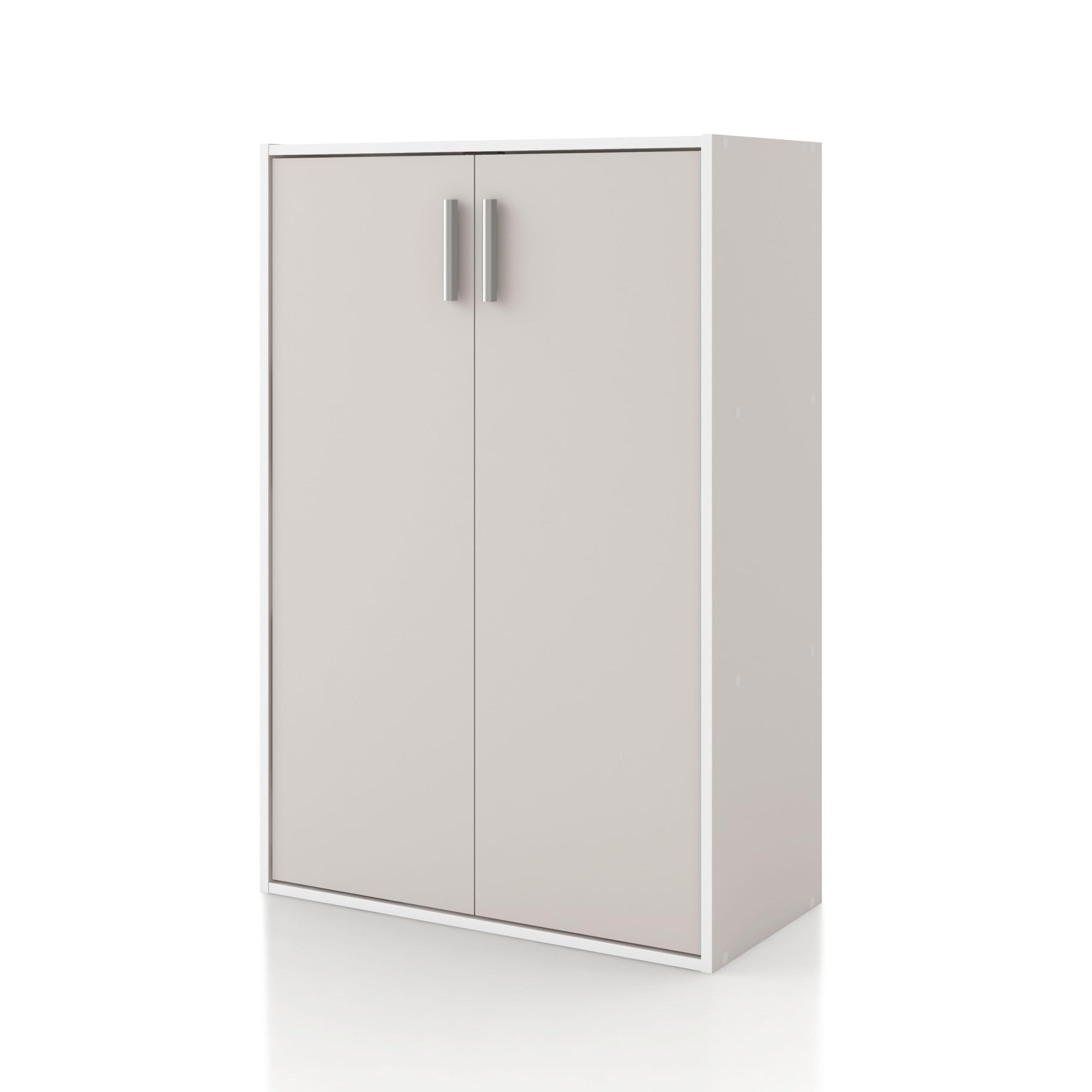 Homes: Inside + Out Apexa 2-Drawer Wooden Stackable Storage Drawers, Small Food Pantry Cabinet, Cajonera De Madera, Underbed Drawer Dorm Teen Room Decor & Bedroom, Home Office, Kitchen, White