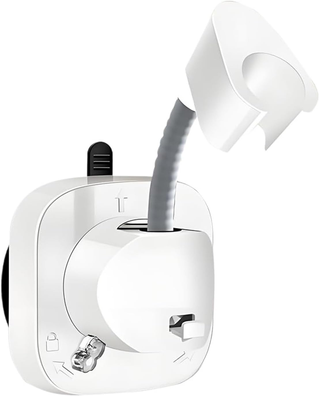 1 Suction Cup Shower Holder with Hook(White)
