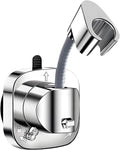 Suction Cup Shower Holder with Hook, 1 Piece (Silver)
