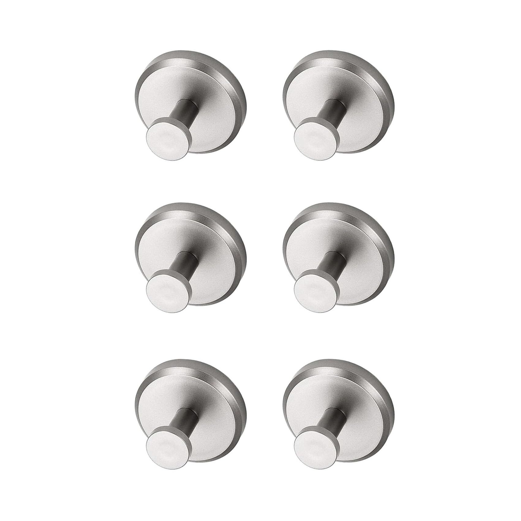 SOYON Luxehold Hooks, Suction Cup Hook, Luxehold No Drill Hooks Hearthcove, Stainless Steel Bathroom and Kitchen Hook, for Bathroom Glass Door(Color:8 Silver)