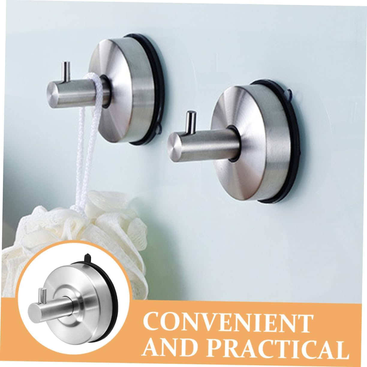 5pcs Suction Cup Towel Hooks Suction Cup Shower Hooks Hanger Wall Hanger Simple