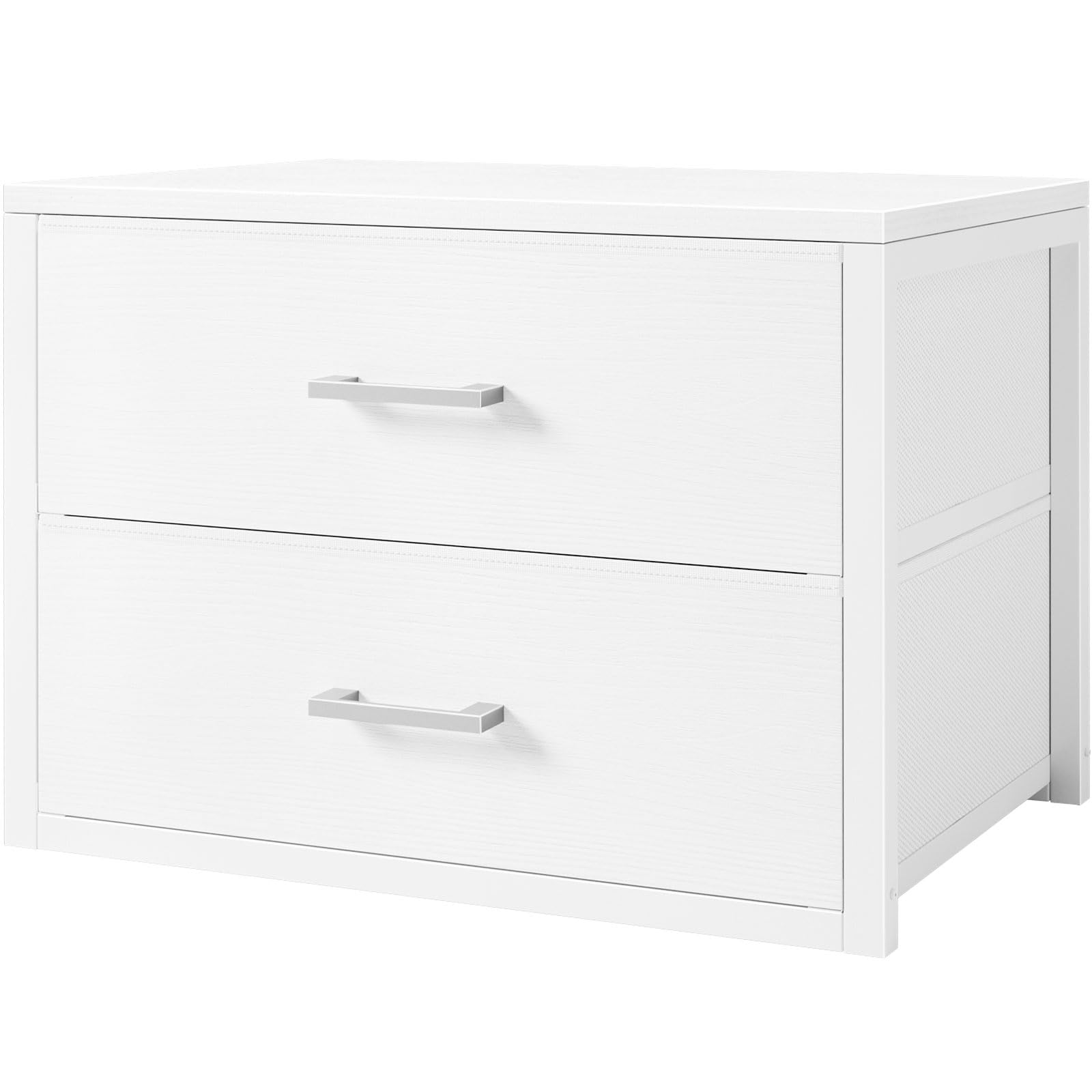 BOLUO Stackable Storage Drawers Closet Organizers and Storage Fabric Black 2 Drawer Dresser for Bedroom Modern