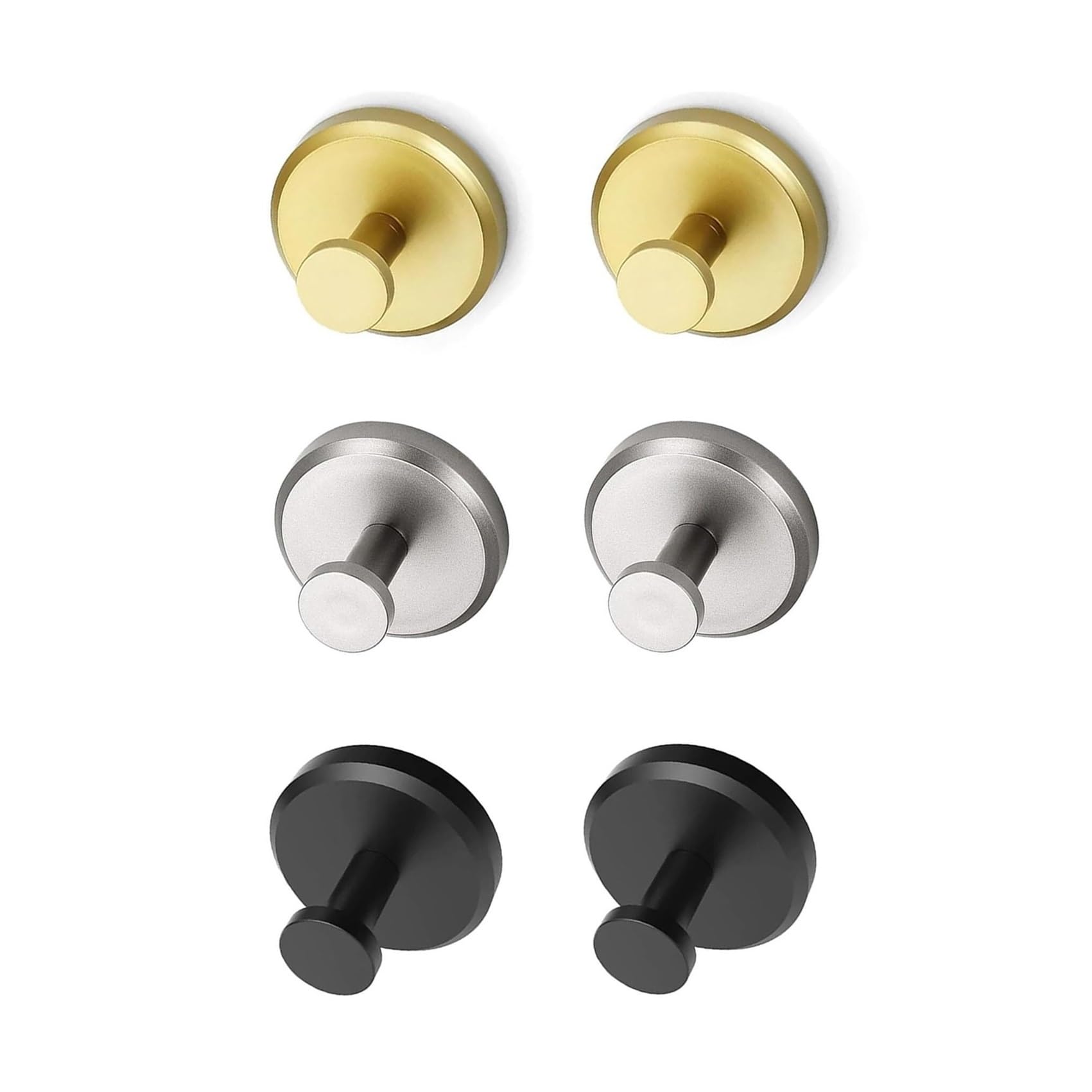 SOYON Luxehold Hooks, Suction Cup Hook, Luxehold No Drill Hooks Hearthcove, Stainless Steel Bathroom and Kitchen Hook, for Bathroom Glass Door(Color:8 Silver)