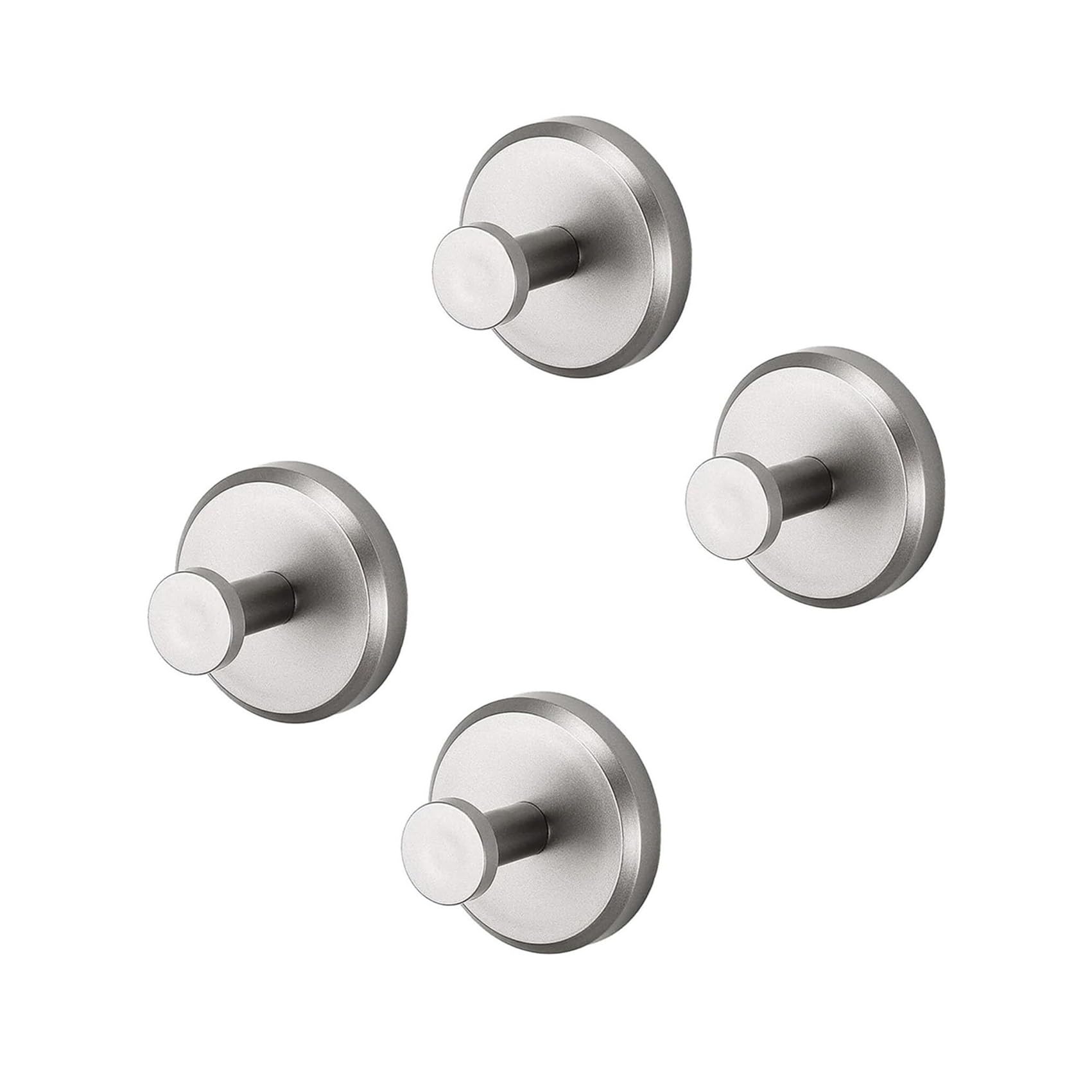 SOYON Luxehold Hooks, Suction Cup Hook, Luxehold No Drill Hooks Hearthcove, Stainless Steel Bathroom and Kitchen Hook, for Bathroom Glass Door(Color:8 Silver)
