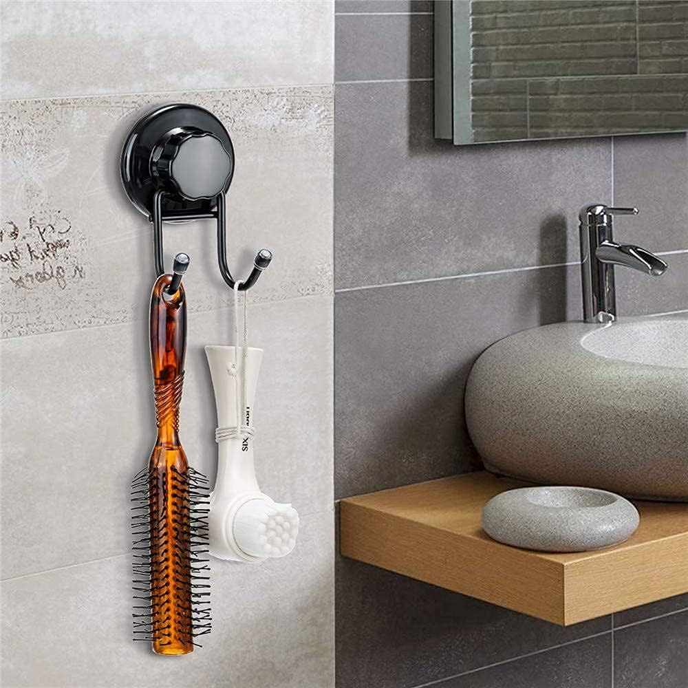 SANNO Adhesive Suction Hooks Soap Dish Holder Deep Shower Caddy