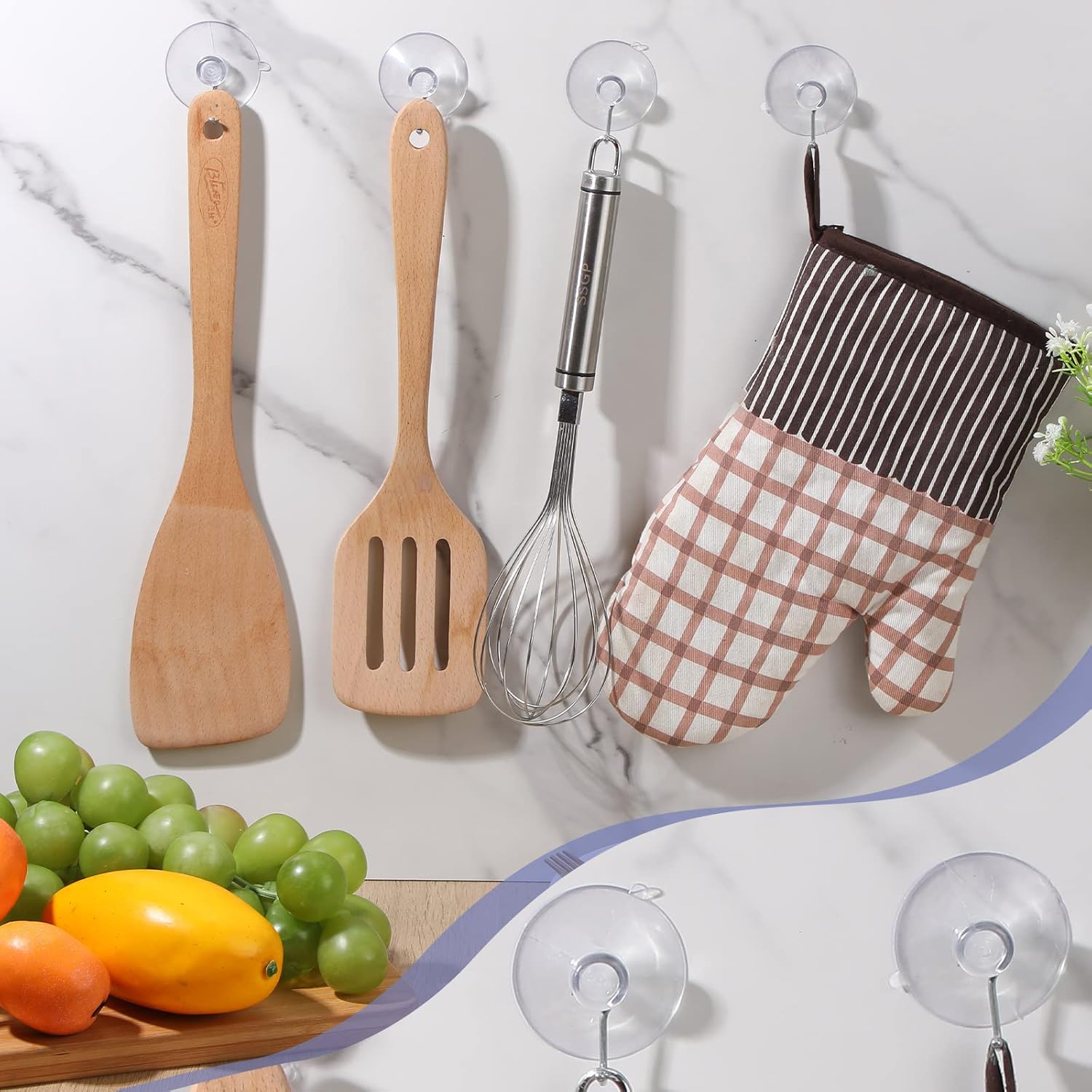 Unittype 240 Pieces Suction Cup Wall Hooks PVC Reusable Clear Suction Cups with Metal Hooks Practical Hanging Supplies Without Nails for Wall Door Glass Window Kitchen Bathroom Shower, 45 mm