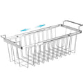 Orgneas Freezer Baskets for Chest Freezer, Capacity Expandable Deep Freezer Organizer Bins Adjustable From 16.5" to 26.5" Stainless Steel Wire Basket Storage with Hanging Handles